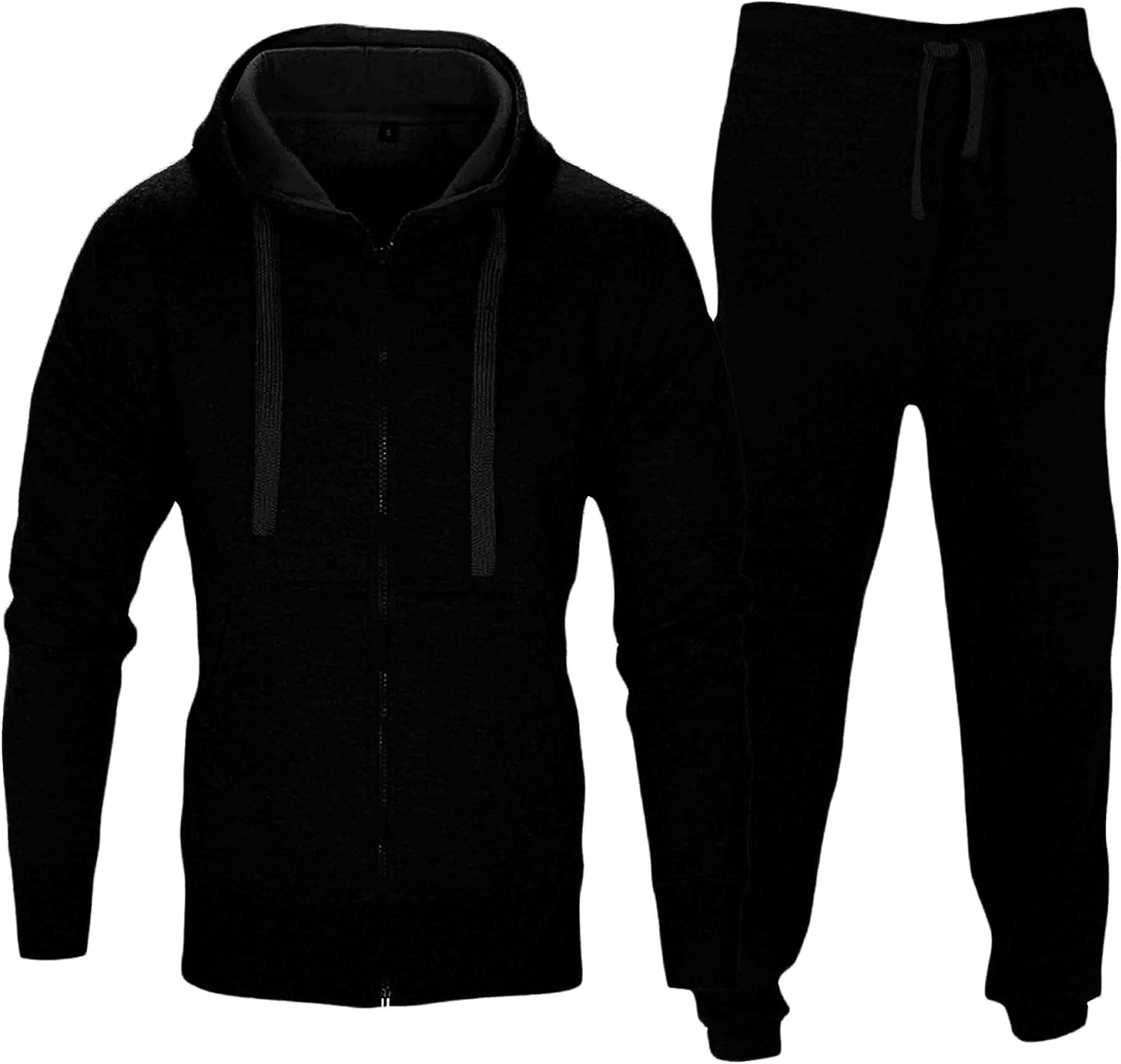 61SxGvH0FqL._AC_SL1500_.jpg Men's Tracksuit set Athletic 2 Piece Plain Casual Zip up Full Sleeve Jogging Outfit For Men - Image 1