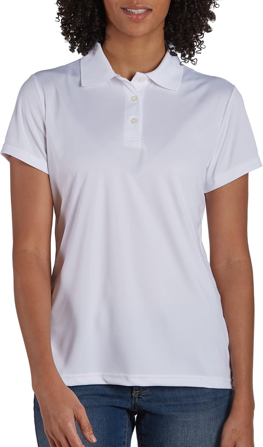 71MNfUMBaLL._AC_SL1500_.jpg Women's Performance Polo, Single or 3-Pack, Sport Moisture-Wicking Polo Shirt, 40+ UPF Protection - Image 1